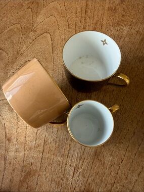 Louis Vuitton 24k Gold trimming Madras Teacups